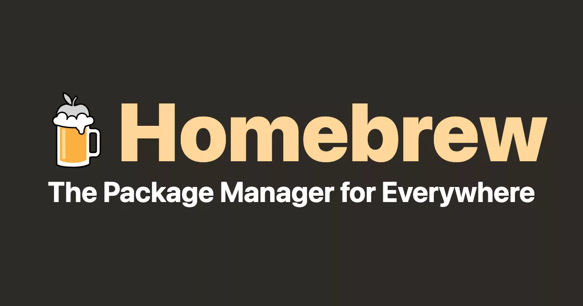 Homebrew 官方社交卡（1200×630）